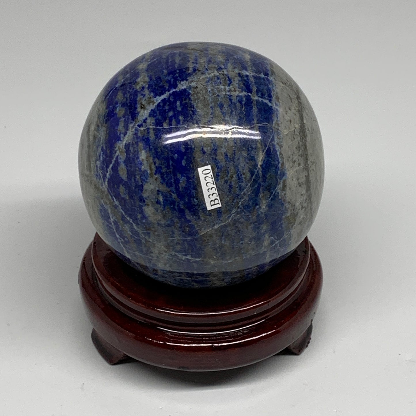 2.4 lbs, 3.5" (87mm), Lapis Lazuli Sphere Ball Gemstone @Afghanistan, B33220