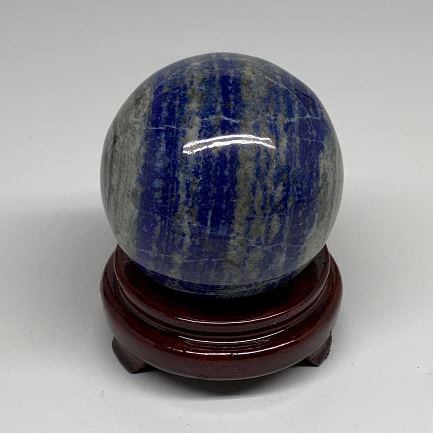 2.4 lbs, 3.5" (87mm), Lapis Lazuli Sphere Ball Gemstone @Afghanistan, B33220