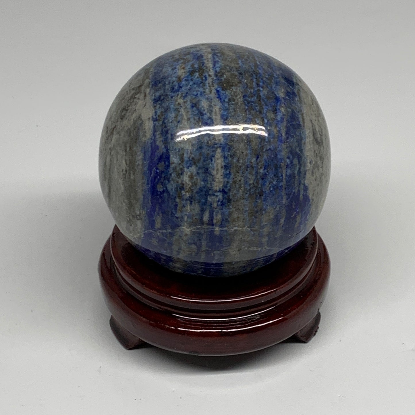 2.4 lbs, 3.5" (87mm), Lapis Lazuli Sphere Ball Gemstone @Afghanistan, B33220