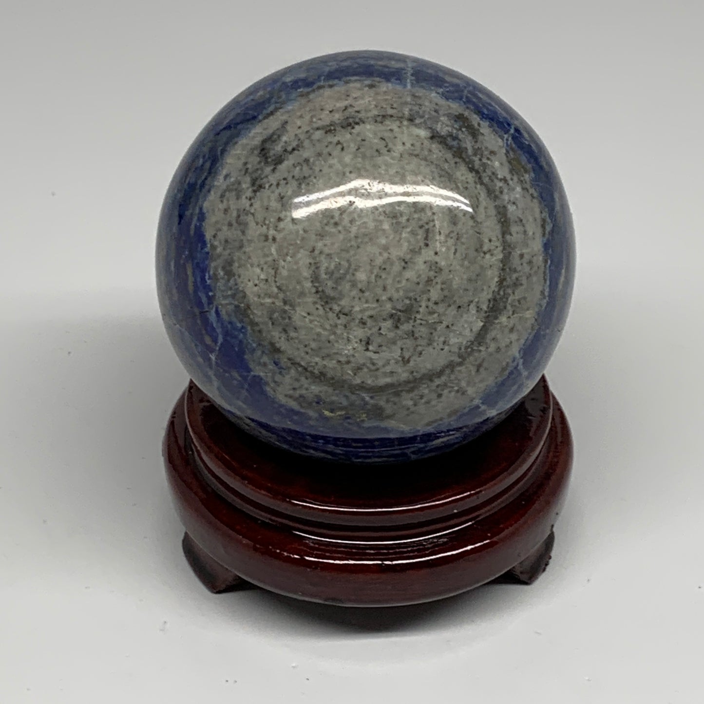 2.4 lbs, 3.5" (87mm), Lapis Lazuli Sphere Ball Gemstone @Afghanistan, B33220