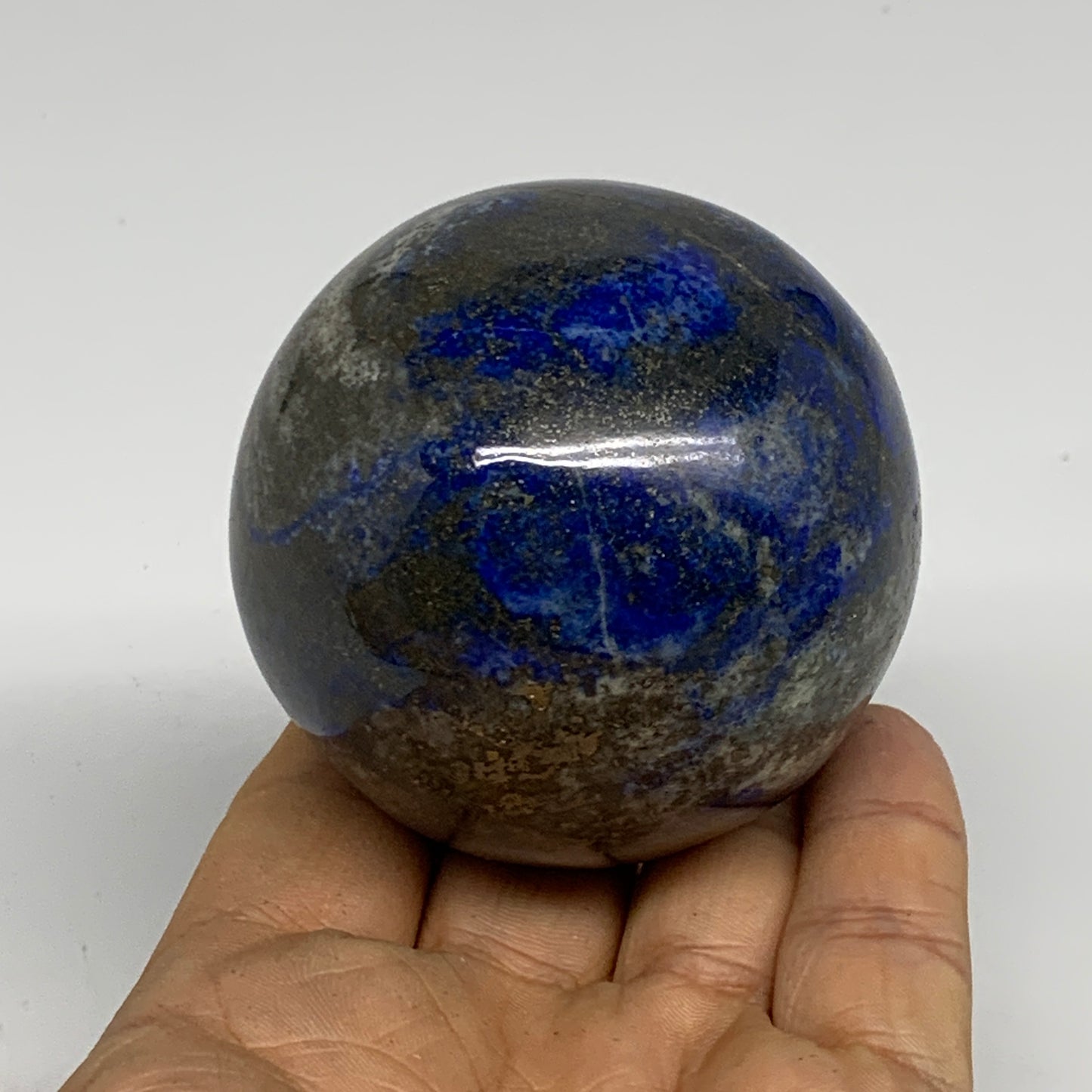 0.87 lbs, 2.5" (62mm), Lapis Lazuli Sphere Ball Gemstone @Afghanistan, B33221
