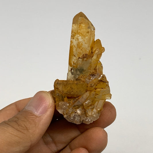 33.7g, 2.4"x1.4"x1", Orange Quartz Cluster Crystal Terminated @Brazil, B28930