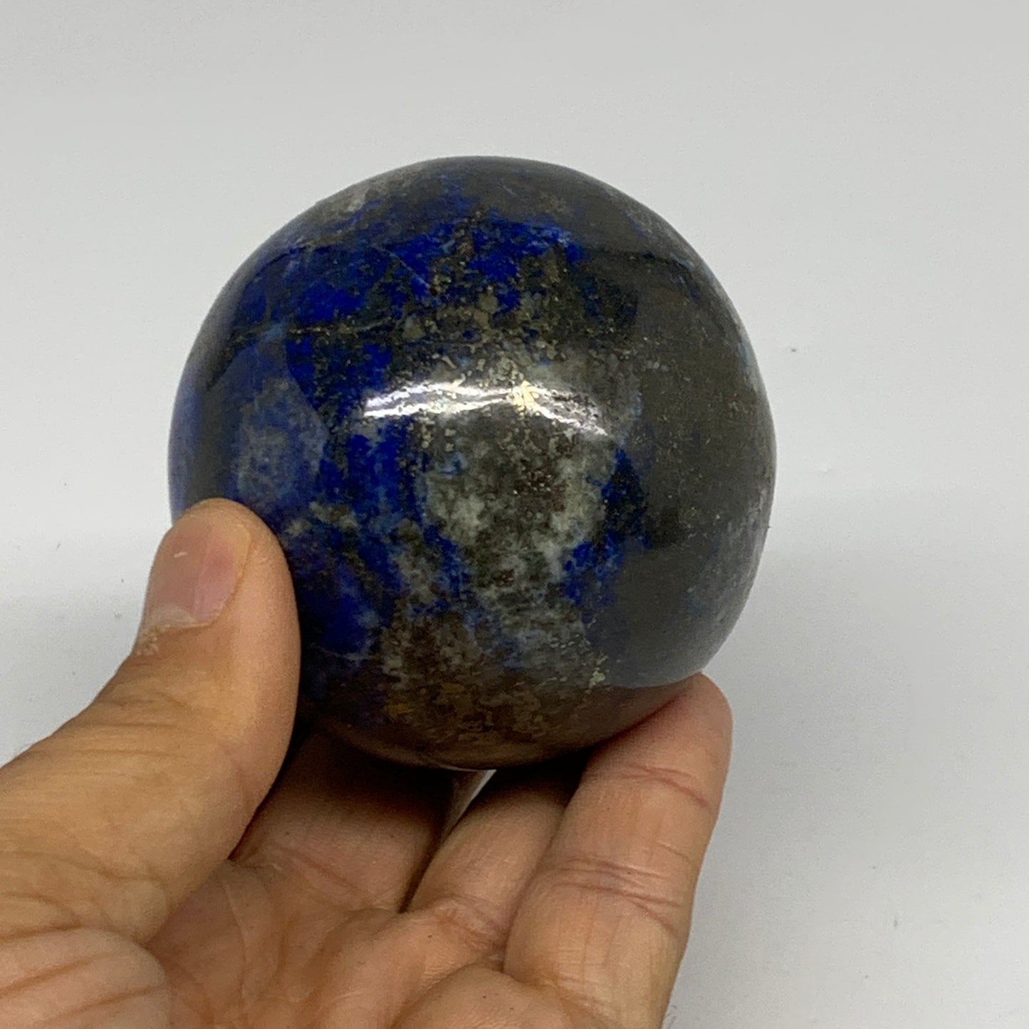 0.87 lbs, 2.5" (62mm), Lapis Lazuli Sphere Ball Gemstone @Afghanistan, B33221