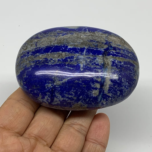 241.3g, 3"x2.2"x1.3", Natural Lapis Lazuli Palm Stone @Afghanistan, B36707