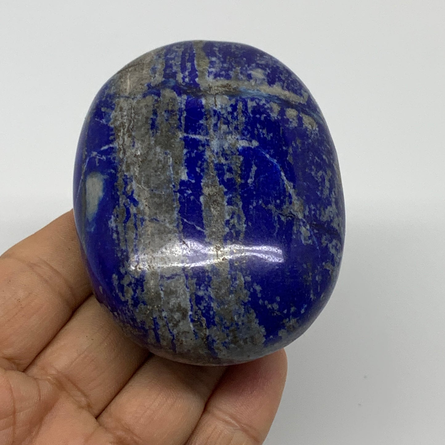 241.3g, 3"x2.2"x1.3", Natural Lapis Lazuli Palm Stone @Afghanistan, B36707