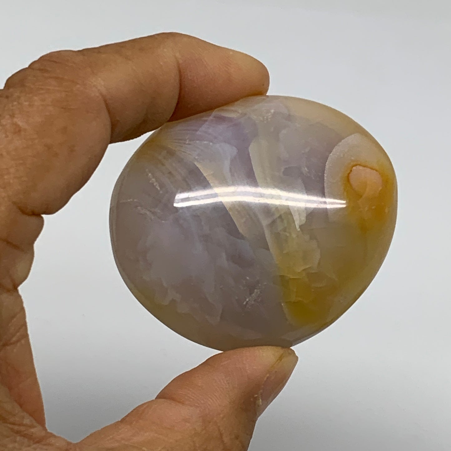 221.5g, 1.9"-2.1", 3pcs, Red Carnelian Palm-Stone Gem Crystal Polished, B37613