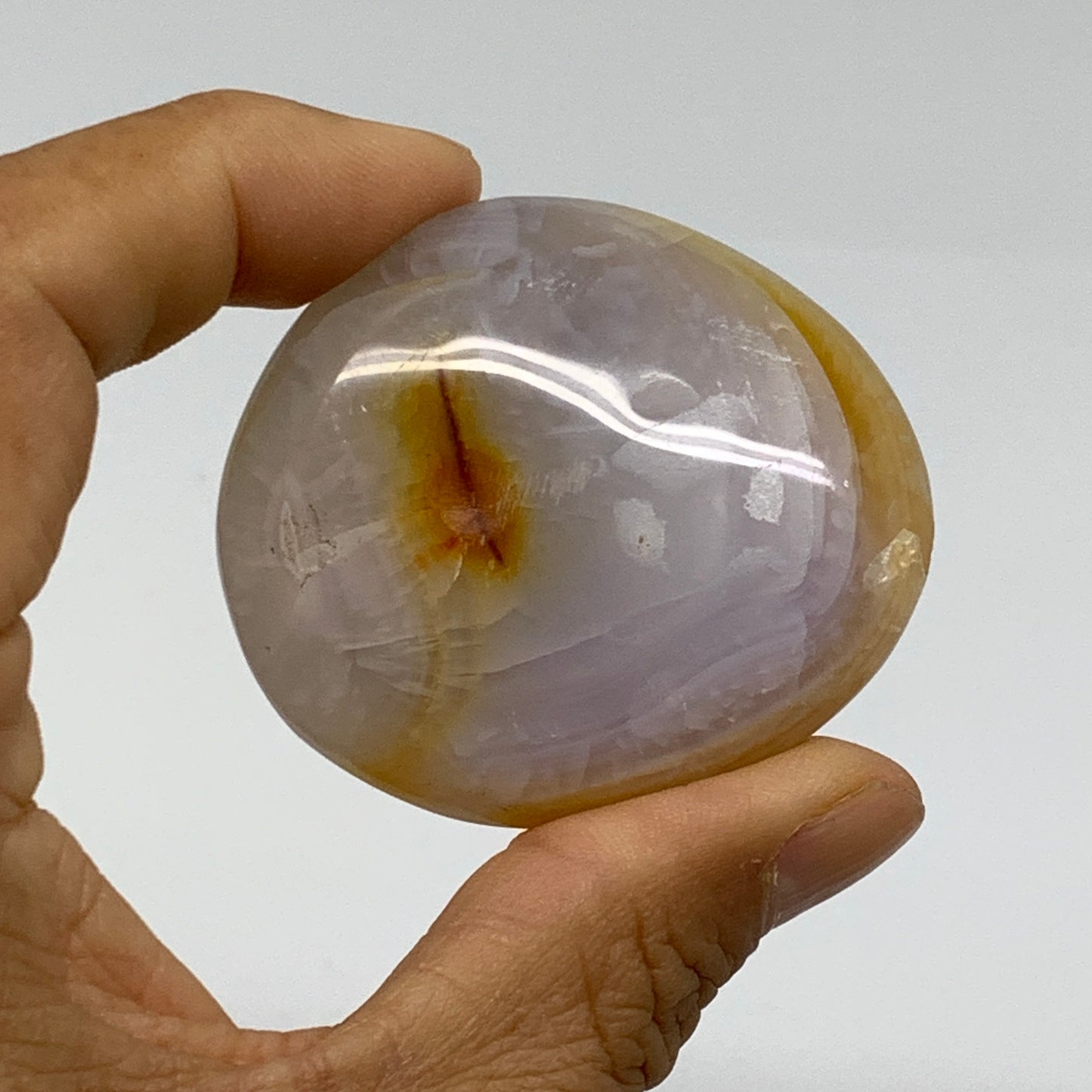 221.5g, 1.9"-2.1", 3pcs, Red Carnelian Palm-Stone Gem Crystal Polished, B37613