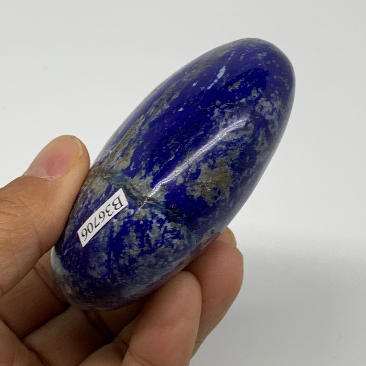 241.3g, 3"x2.2"x1.3", Natural Lapis Lazuli Palm Stone @Afghanistan, B36707