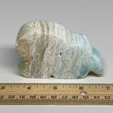 220.8g, 3.4"x2.2"x0.8", Natural Caribbean Calcite Cloud Crystal @Afghanistan, B3