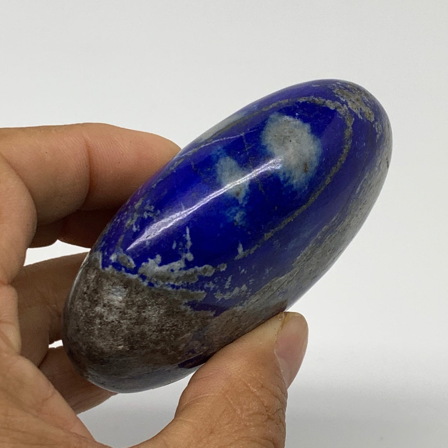241.3g, 3"x2.2"x1.3", Natural Lapis Lazuli Palm Stone @Afghanistan, B36707
