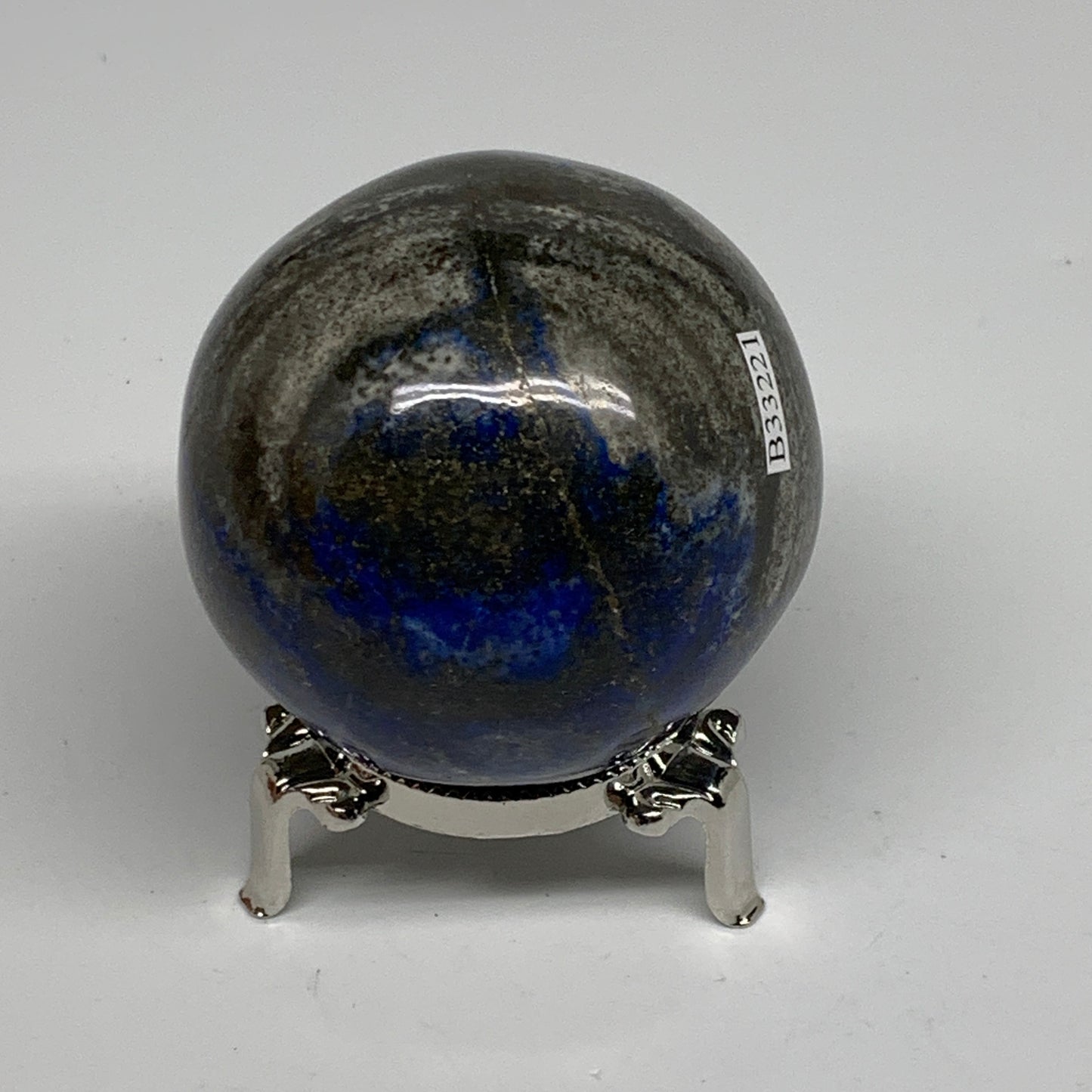 0.87 lbs, 2.5" (62mm), Lapis Lazuli Sphere Ball Gemstone @Afghanistan, B33221