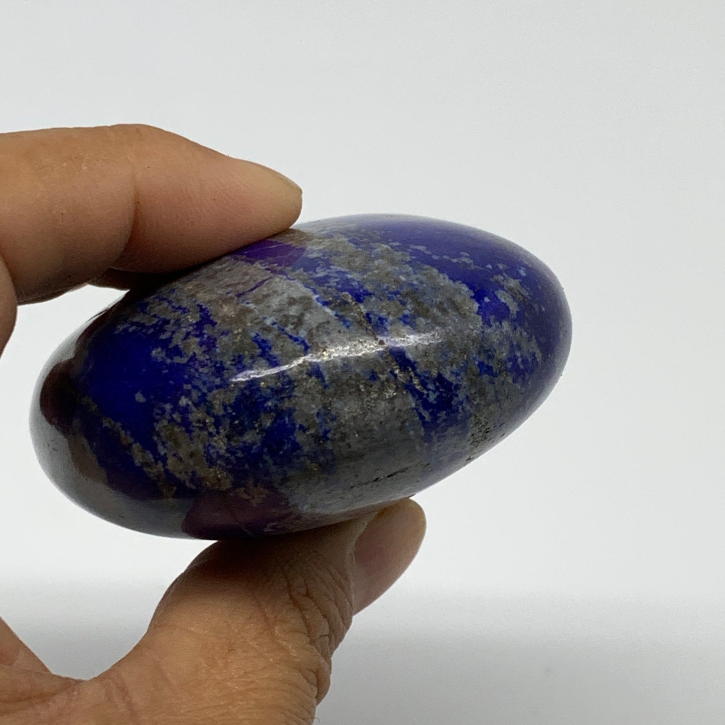 241.3g, 3"x2.2"x1.3", Natural Lapis Lazuli Palm Stone @Afghanistan, B36707