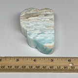 220.8g, 3.4"x2.2"x0.8", Natural Caribbean Calcite Cloud Crystal @Afghanistan, B3