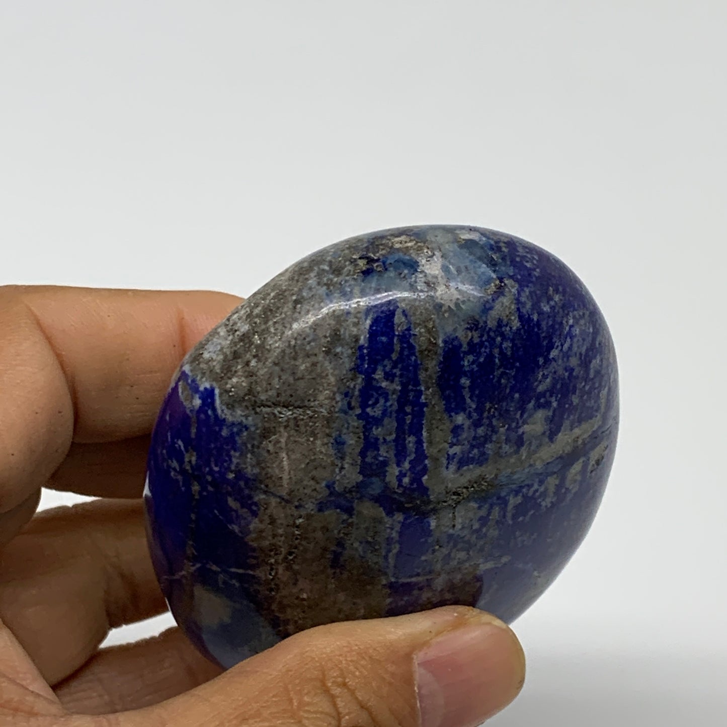 241.3g, 3"x2.2"x1.3", Natural Lapis Lazuli Palm Stone @Afghanistan, B36707
