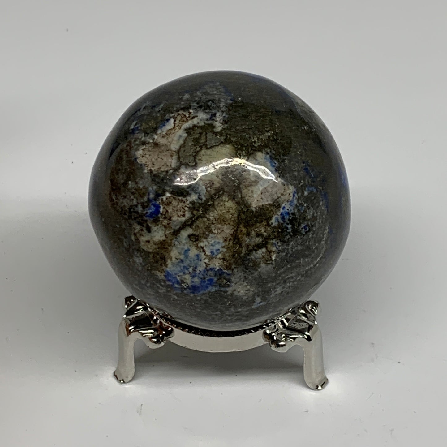 0.87 lbs, 2.5" (62mm), Lapis Lazuli Sphere Ball Gemstone @Afghanistan, B33221