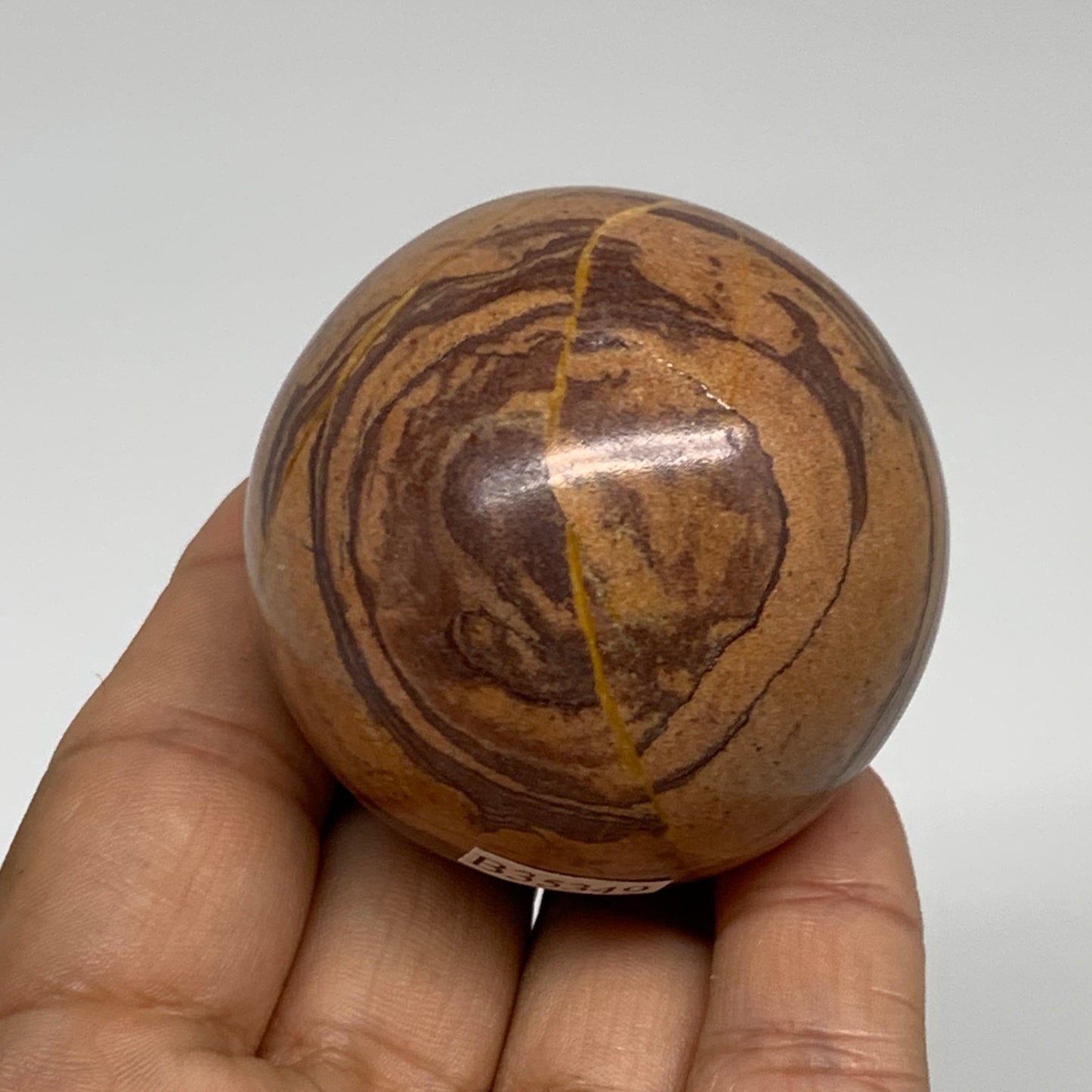 172.8g, 1.9"(48mm) Snakeskin Jasper Sphere Gemstone,Healing Crystal, B35349
