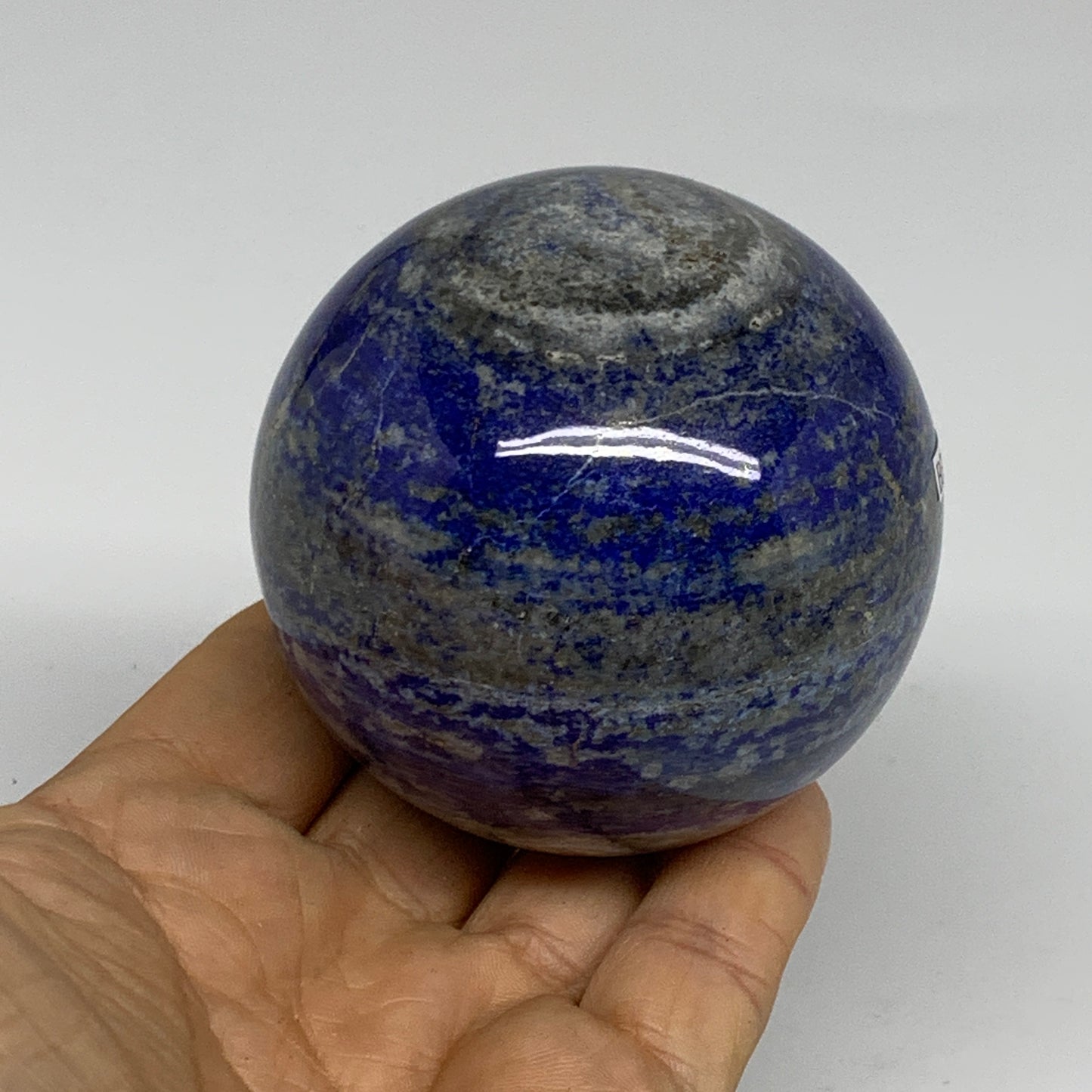 1.09 lbs, 2.7" (67mm), Lapis Lazuli Sphere Ball Gemstone @Afghanistan, B33222