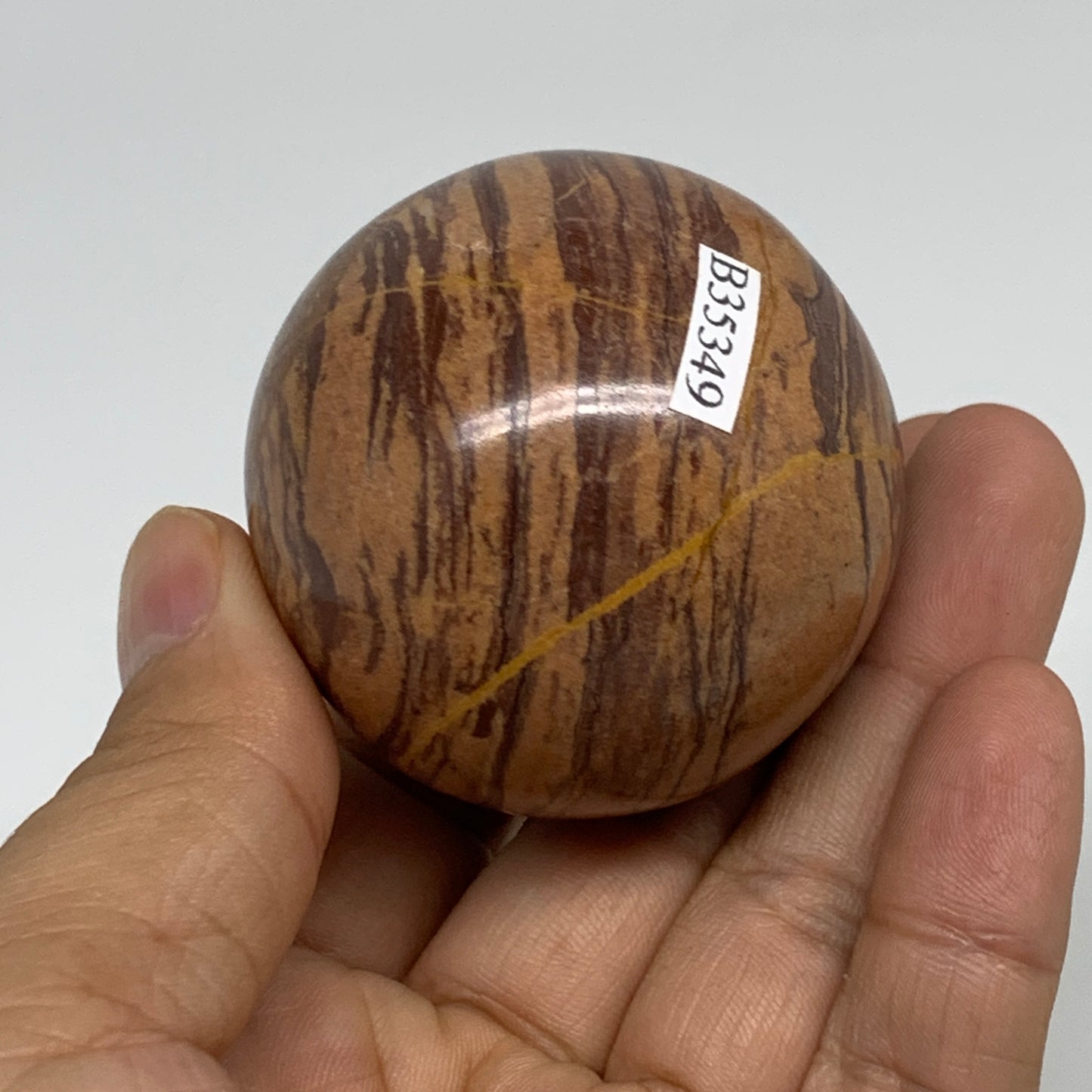 172.8g, 1.9"(48mm) Snakeskin Jasper Sphere Gemstone,Healing Crystal, B35349