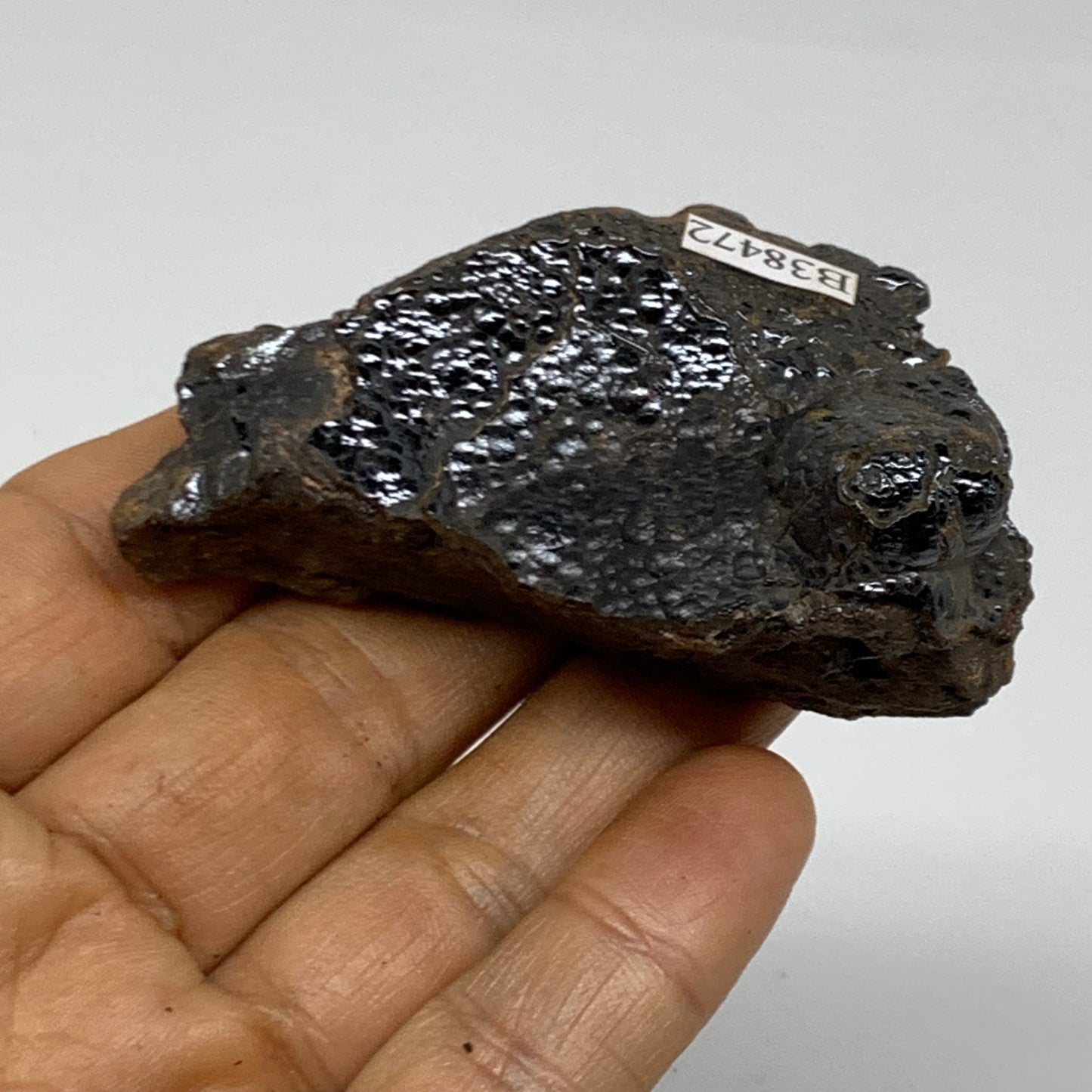 99.9g, 2.6"x1.5"x1.2", Rough Hematite Botryoidal Mineral Crystal, B38472