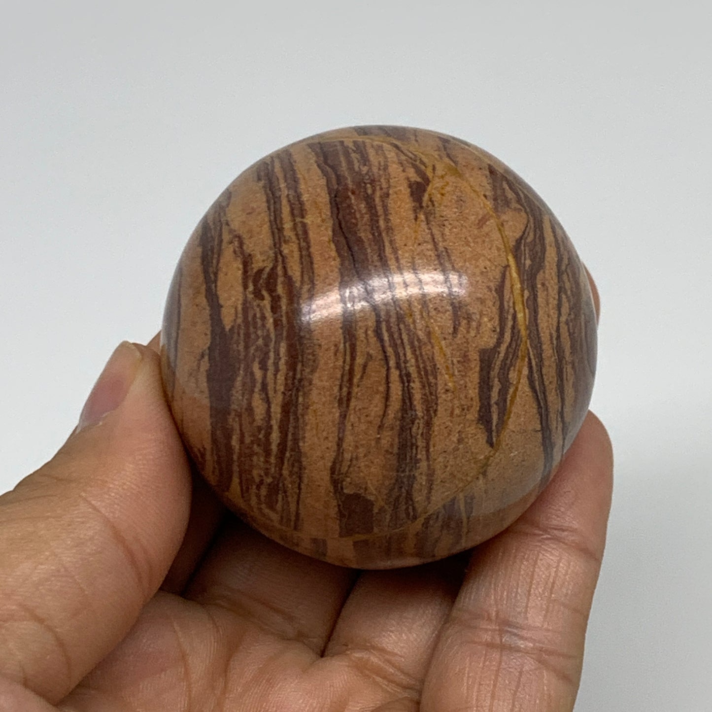 172.8g, 1.9"(48mm) Snakeskin Jasper Sphere Gemstone,Healing Crystal, B35349