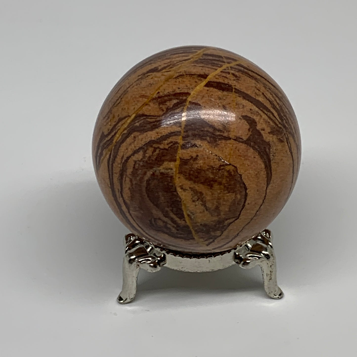 172.8g, 1.9"(48mm) Snakeskin Jasper Sphere Gemstone,Healing Crystal, B35349