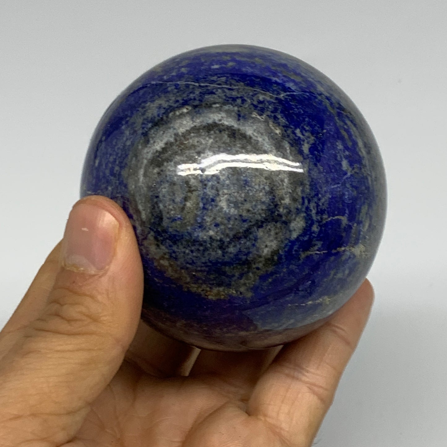 1.09 lbs, 2.7" (67mm), Lapis Lazuli Sphere Ball Gemstone @Afghanistan, B33222
