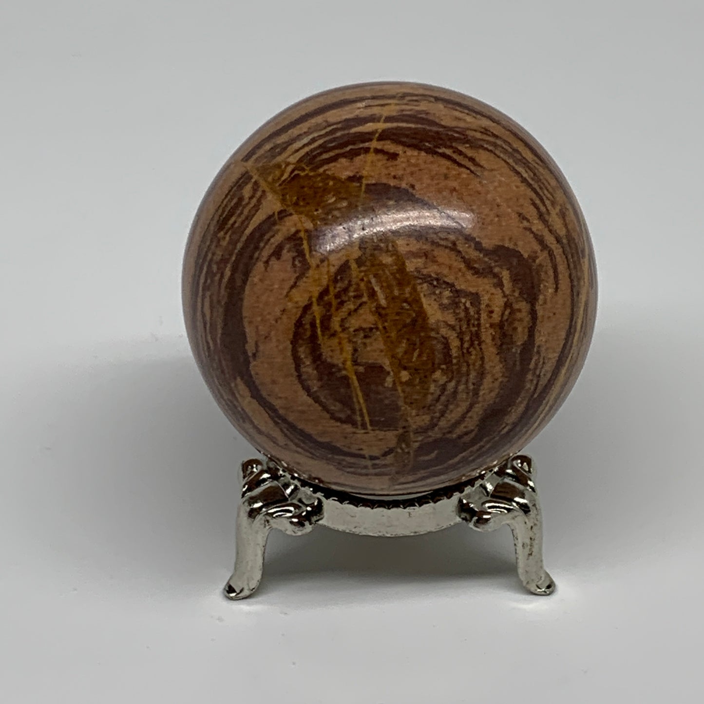 172.8g, 1.9"(48mm) Snakeskin Jasper Sphere Gemstone,Healing Crystal, B35349