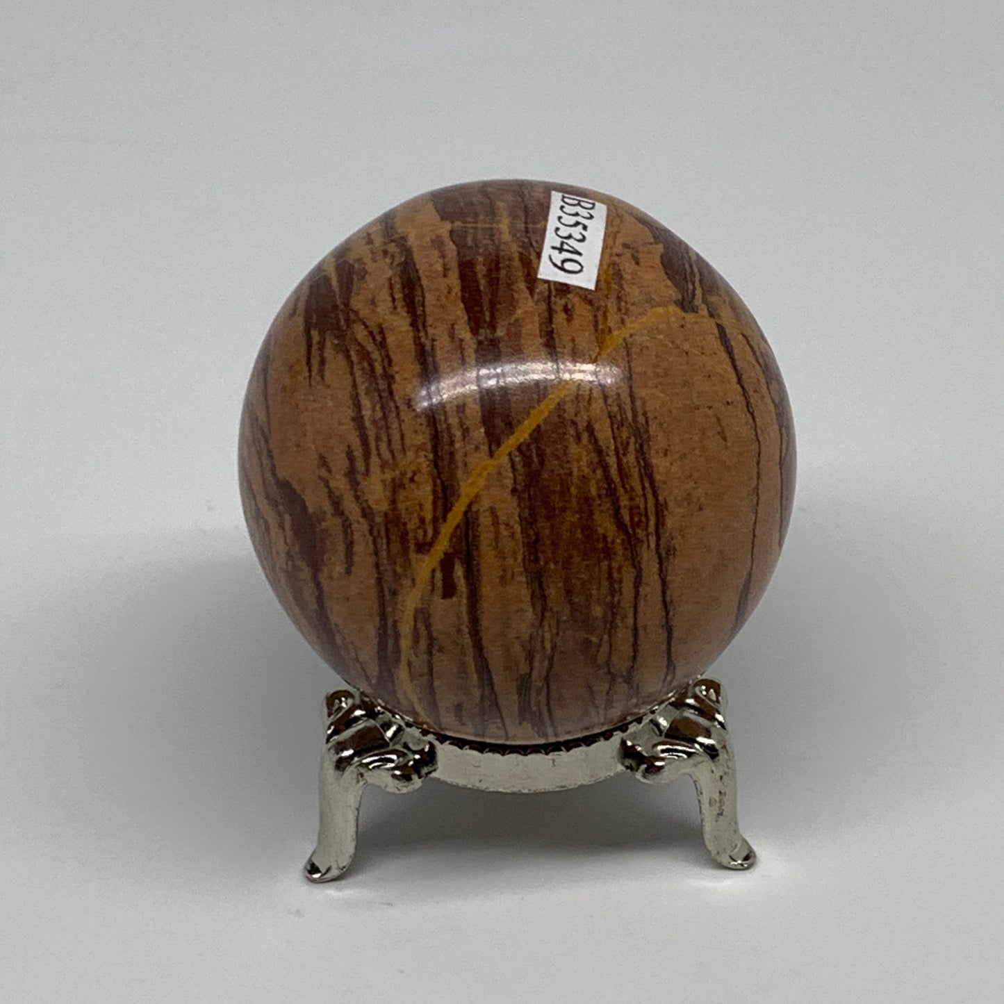 172.8g, 1.9"(48mm) Snakeskin Jasper Sphere Gemstone,Healing Crystal, B35349