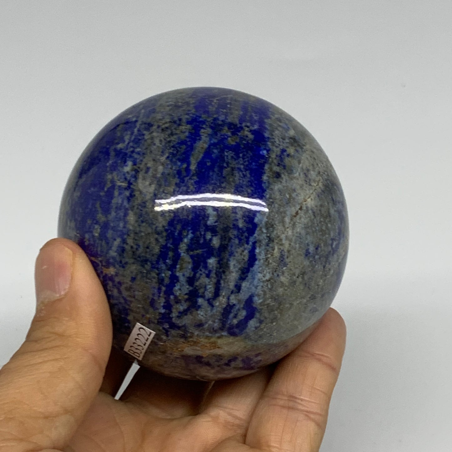 1.09 lbs, 2.7" (67mm), Lapis Lazuli Sphere Ball Gemstone @Afghanistan, B33222