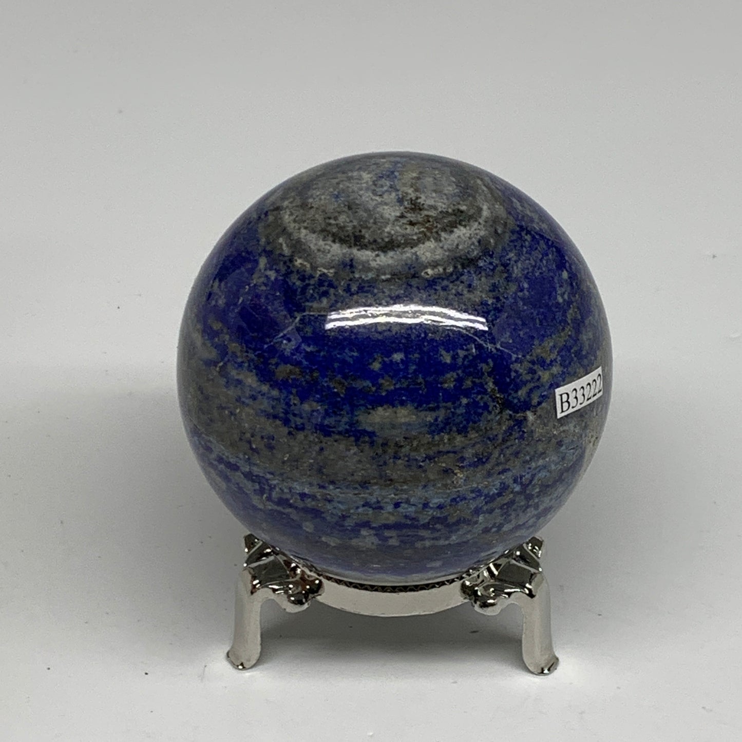 1.09 lbs, 2.7" (67mm), Lapis Lazuli Sphere Ball Gemstone @Afghanistan, B33222