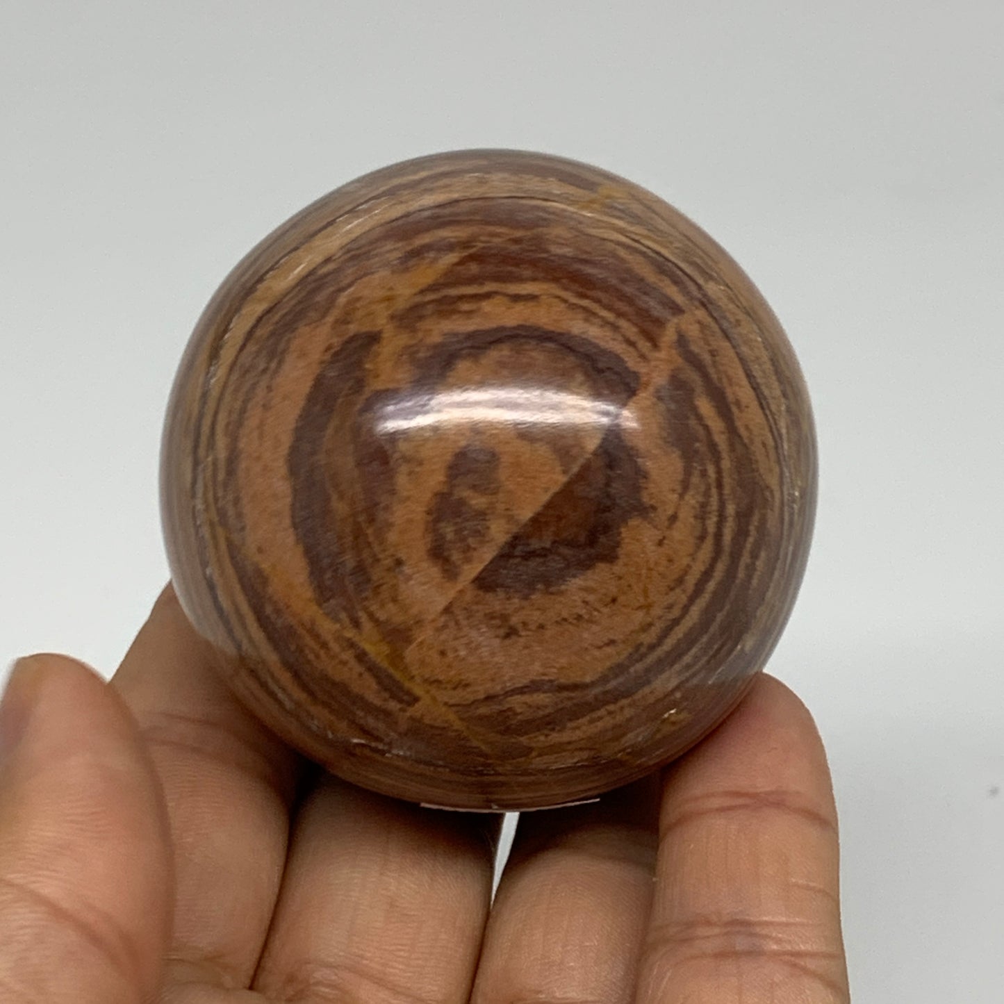 233.9g, 2.1"(54mm) Snakeskin Jasper Sphere Gemstone,Healing Crystal, B35350