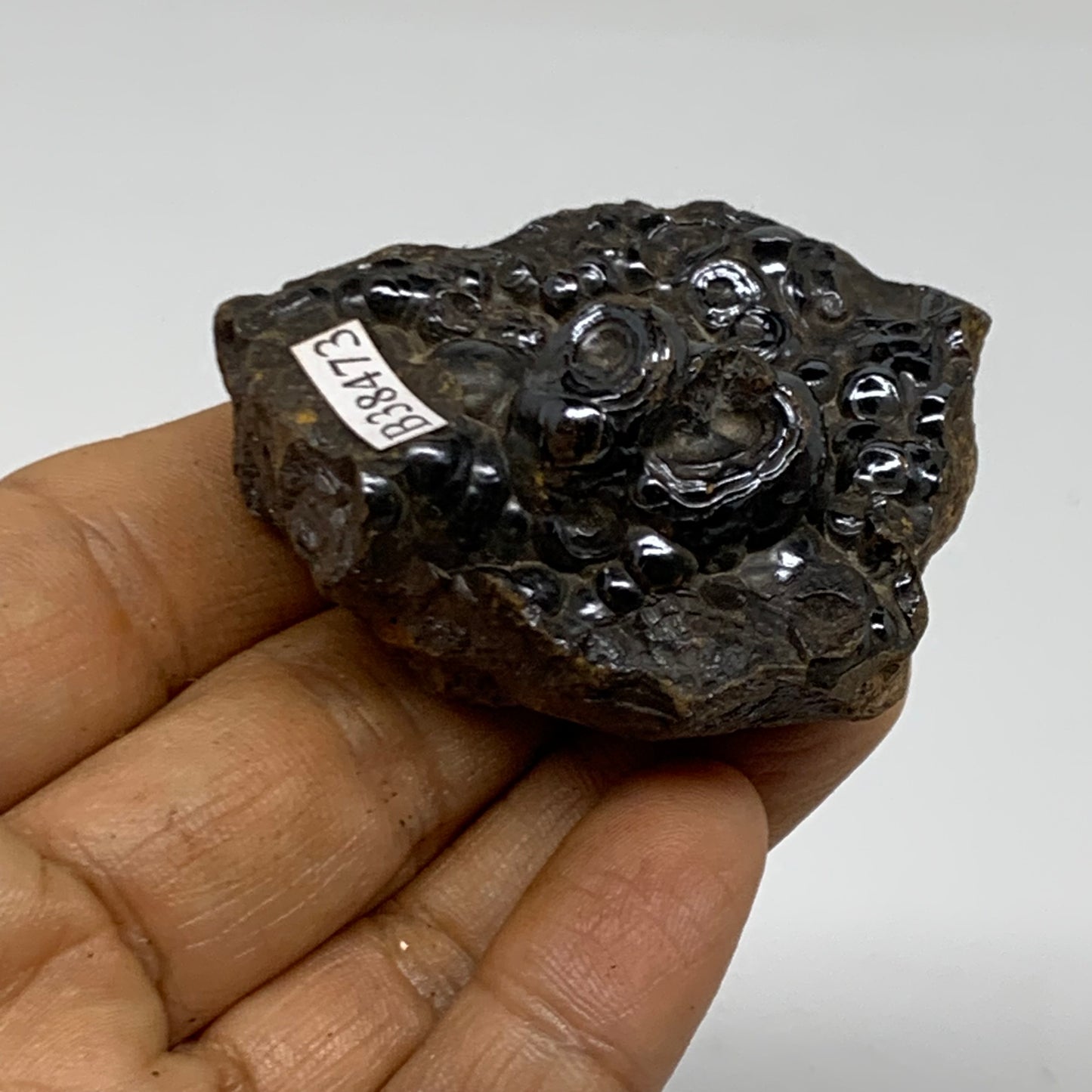 103.8g, 2.1"x1.5"x1.2", Rough Hematite Botryoidal Mineral Crystal, B38473