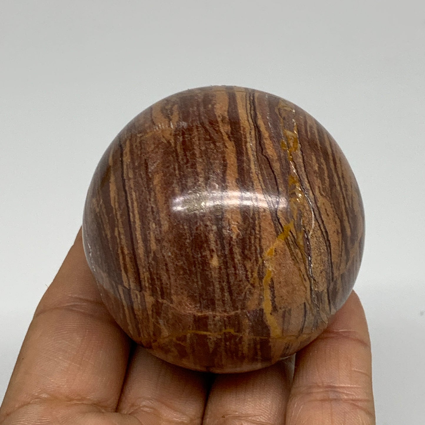 233.9g, 2.1"(54mm) Snakeskin Jasper Sphere Gemstone,Healing Crystal, B35350