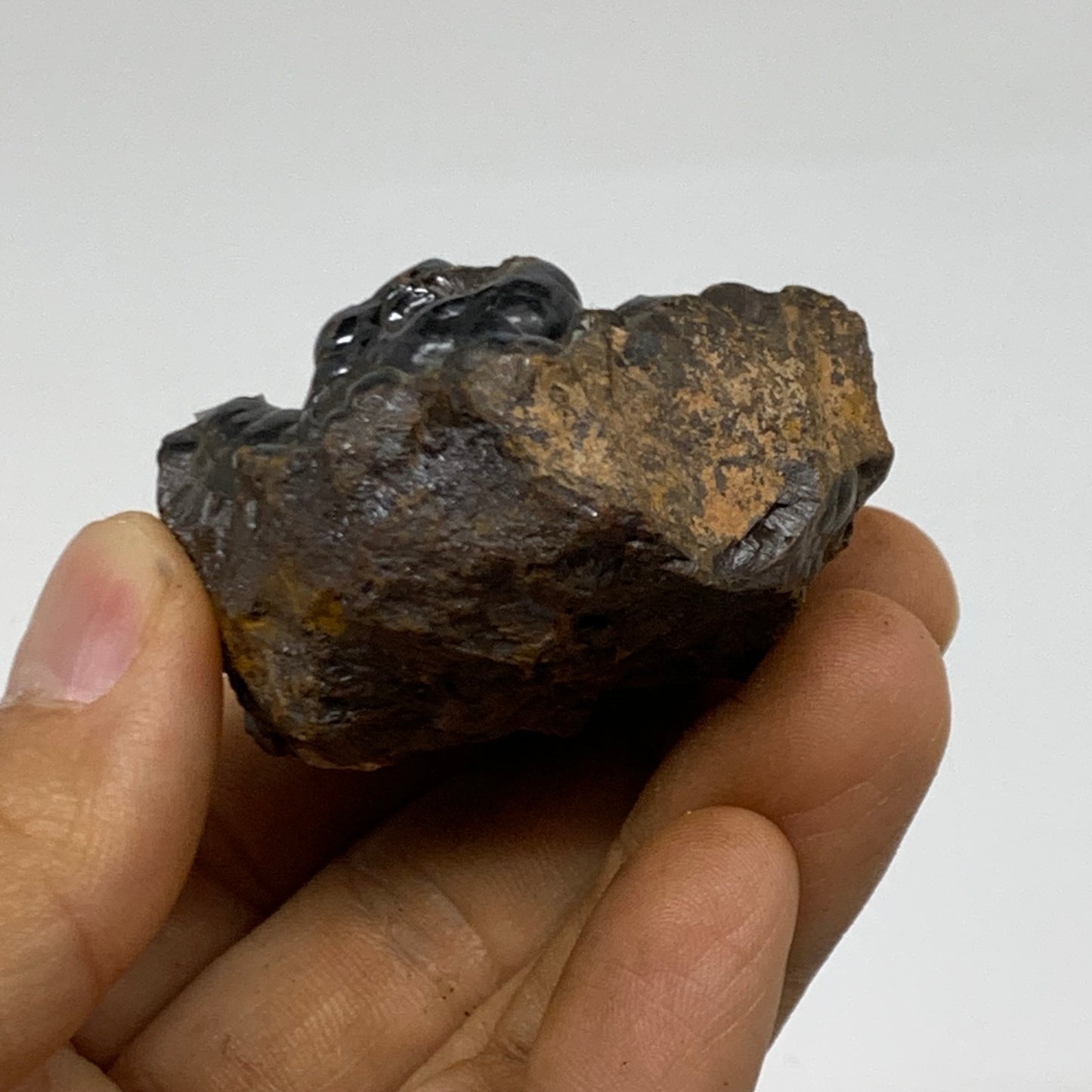 103.8g, 2.1"x1.5"x1.2", Rough Hematite Botryoidal Mineral Crystal, B38473