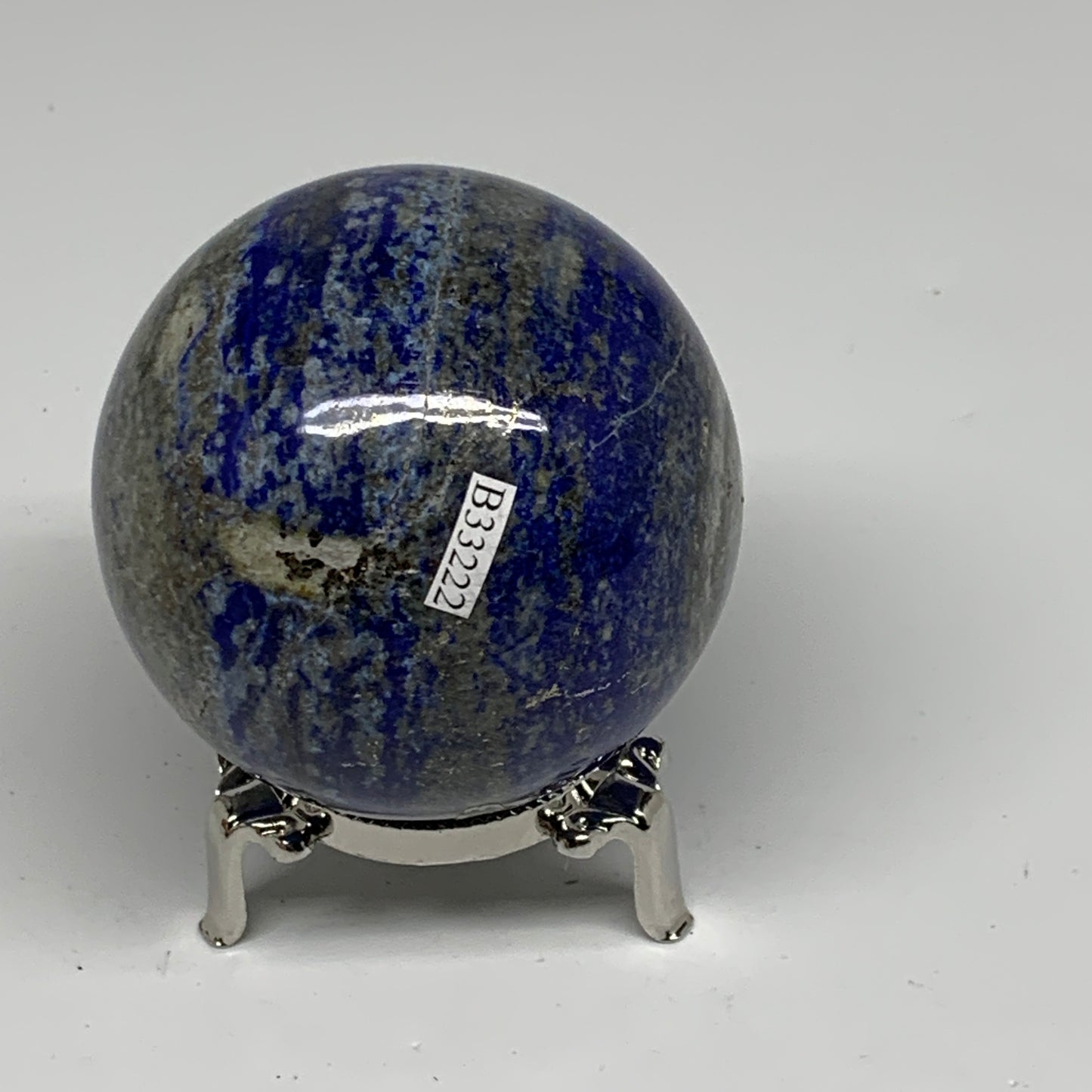 1.09 lbs, 2.7" (67mm), Lapis Lazuli Sphere Ball Gemstone @Afghanistan, B33222