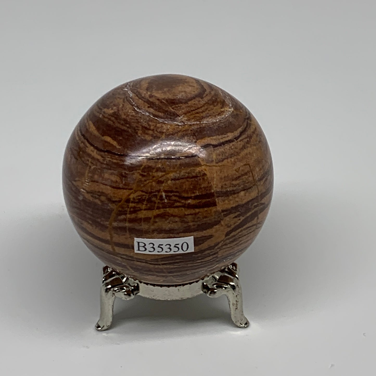 233.9g, 2.1"(54mm) Snakeskin Jasper Sphere Gemstone,Healing Crystal, B35350