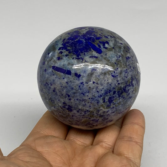 0.92 lbs, 2.6" (65mm), Lapis Lazuli Sphere Ball Gemstone @Afghanistan, B33223