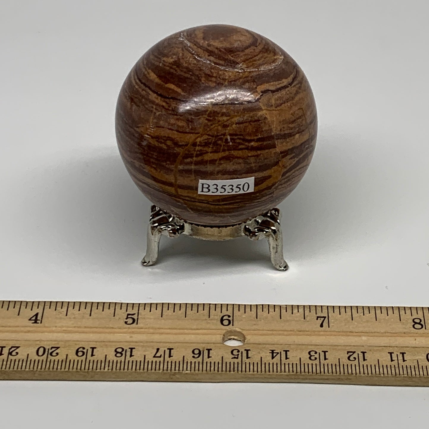 233.9g, 2.1"(54mm) Snakeskin Jasper Sphere Gemstone,Healing Crystal, B35350