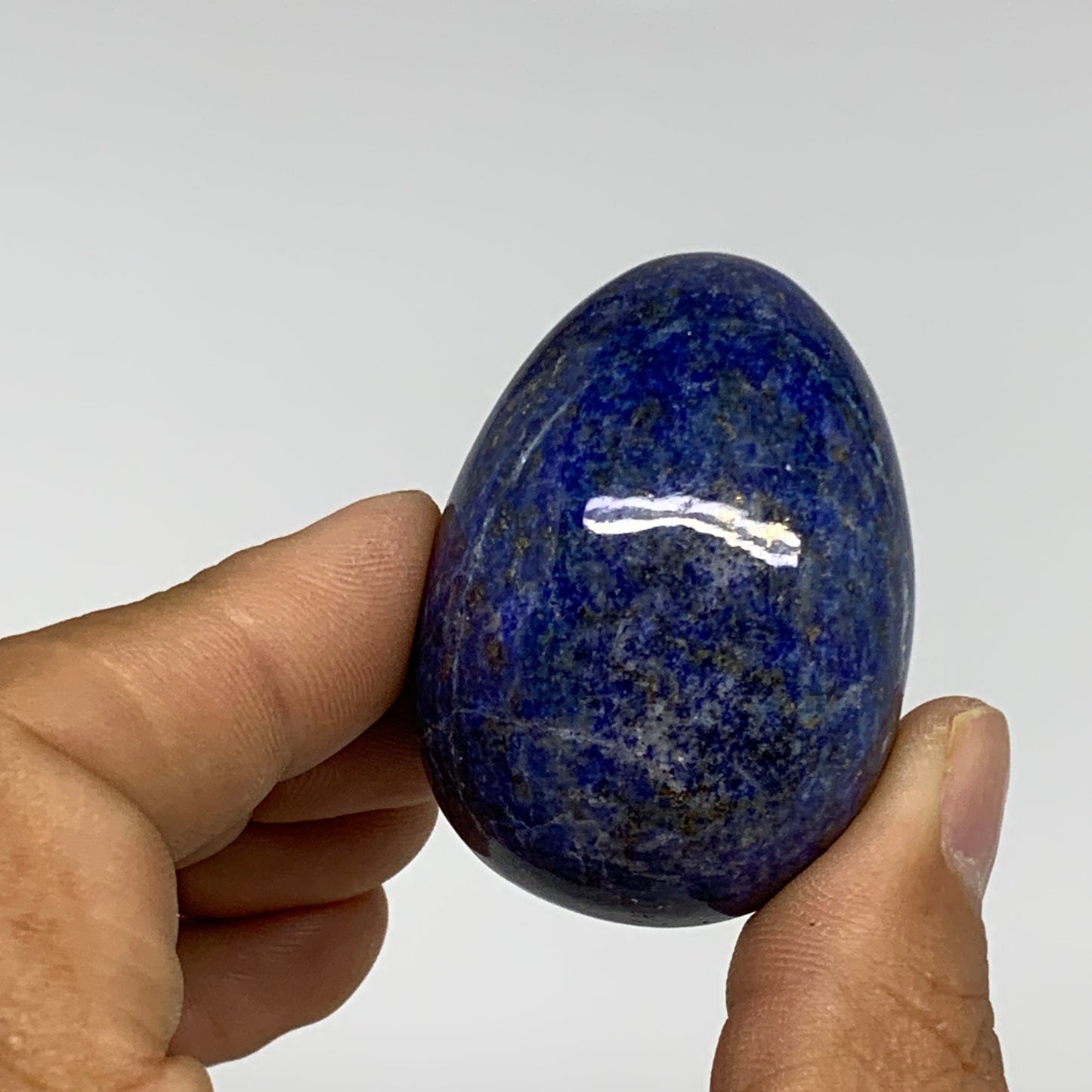 170.4g, 1.8"-1.9", 2pcs, Natural Lapis Lazuli Egg Polished @Afghanistan, B30405