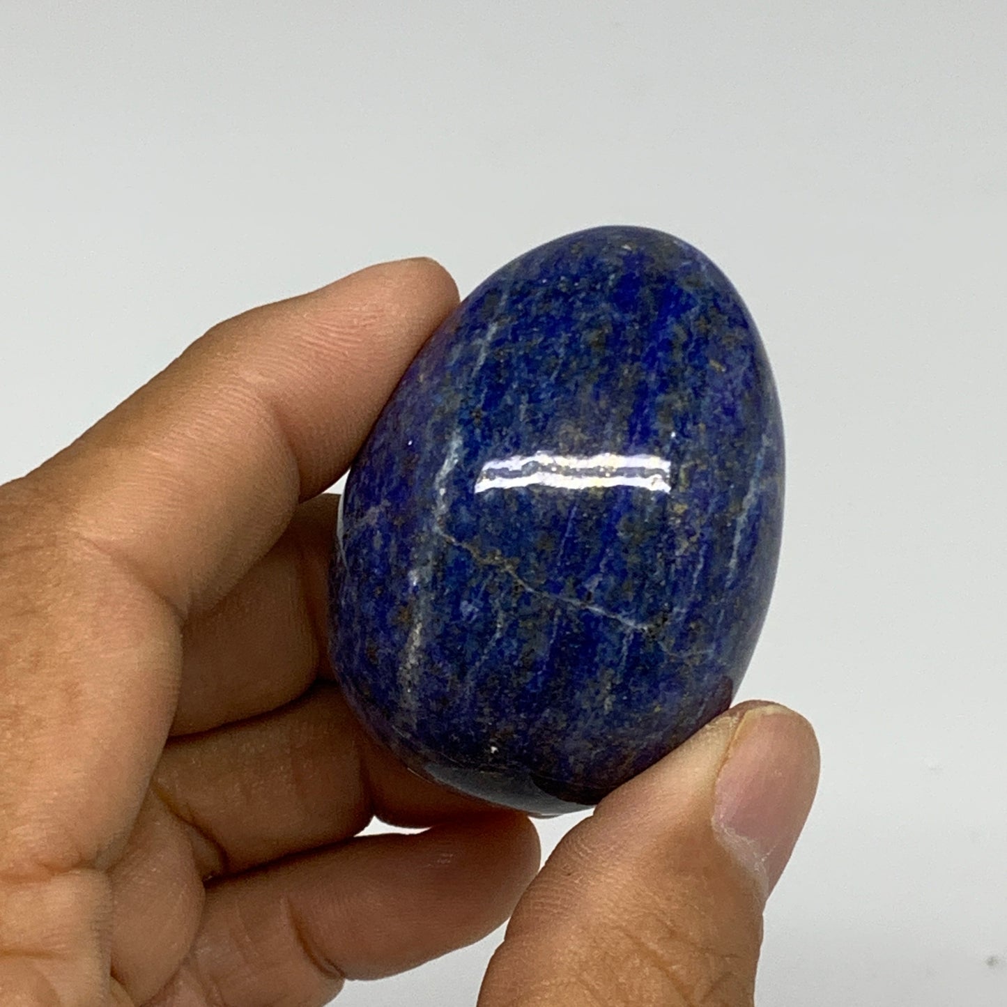170.4g, 1.8"-1.9", 2pcs, Natural Lapis Lazuli Egg Polished @Afghanistan, B30405