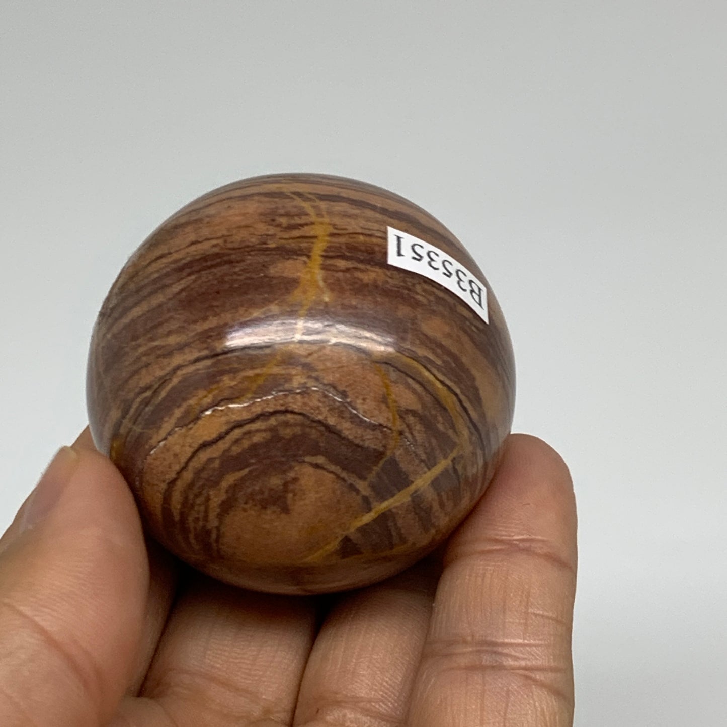 137.7g, 1.8"(45mm) Snakeskin Jasper Sphere Gemstone,Healing Crystal, B35351