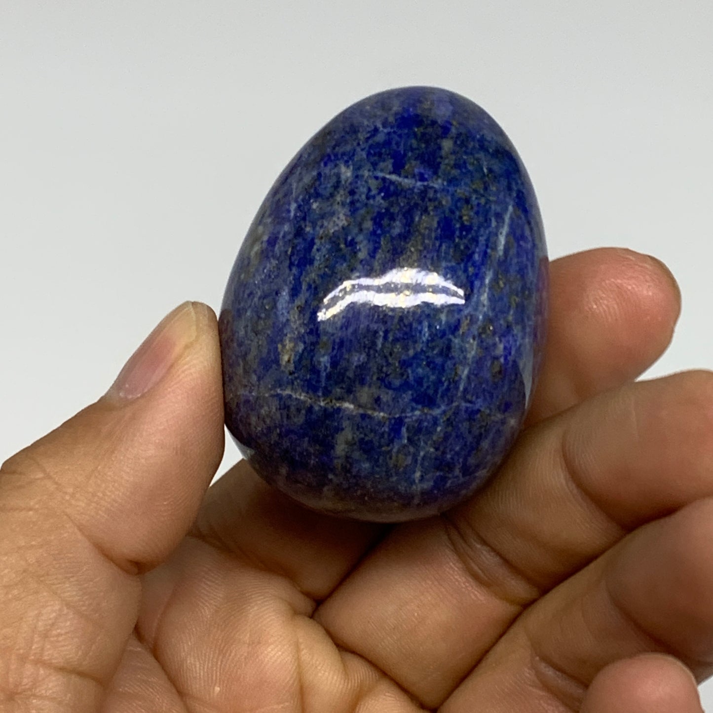 170.4g, 1.8"-1.9", 2pcs, Natural Lapis Lazuli Egg Polished @Afghanistan, B30405