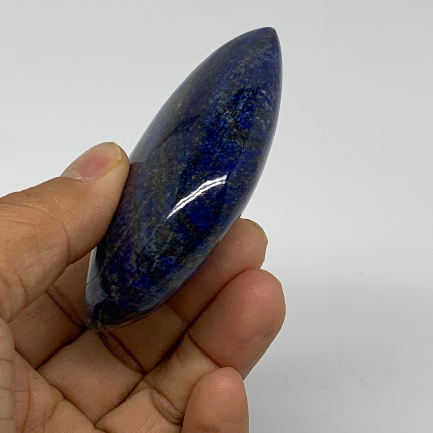127.8g, 3"x1.8"x0.9", Natural Lapis Lazuli Palm Stone @Afghanistan, B36710