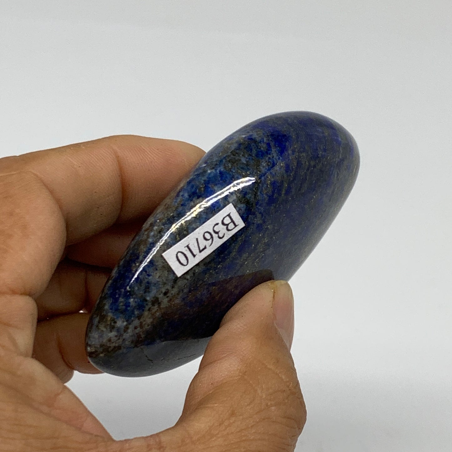 127.8g, 3"x1.8"x0.9", Natural Lapis Lazuli Palm Stone @Afghanistan, B36710
