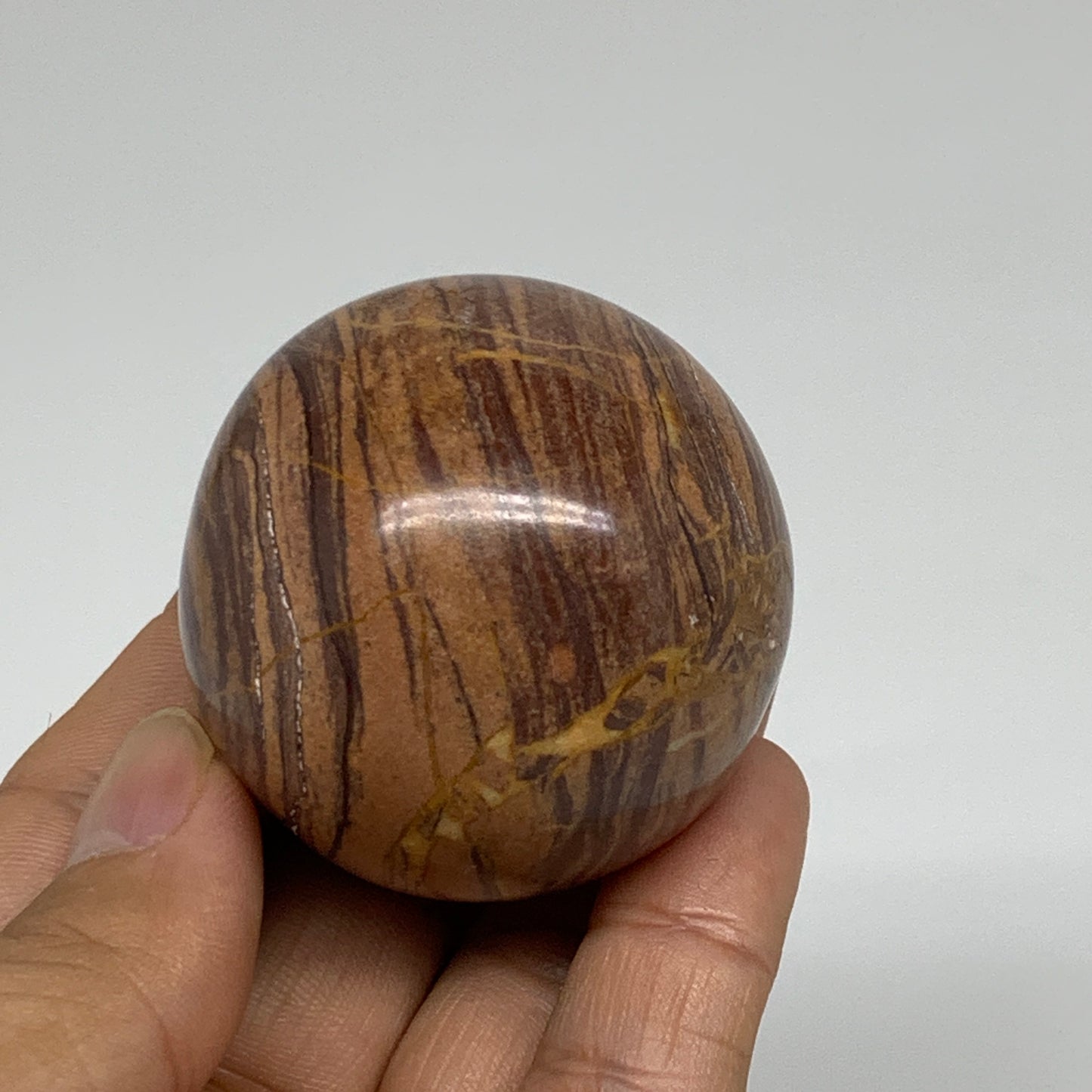 137.7g, 1.8"(45mm) Snakeskin Jasper Sphere Gemstone,Healing Crystal, B35351