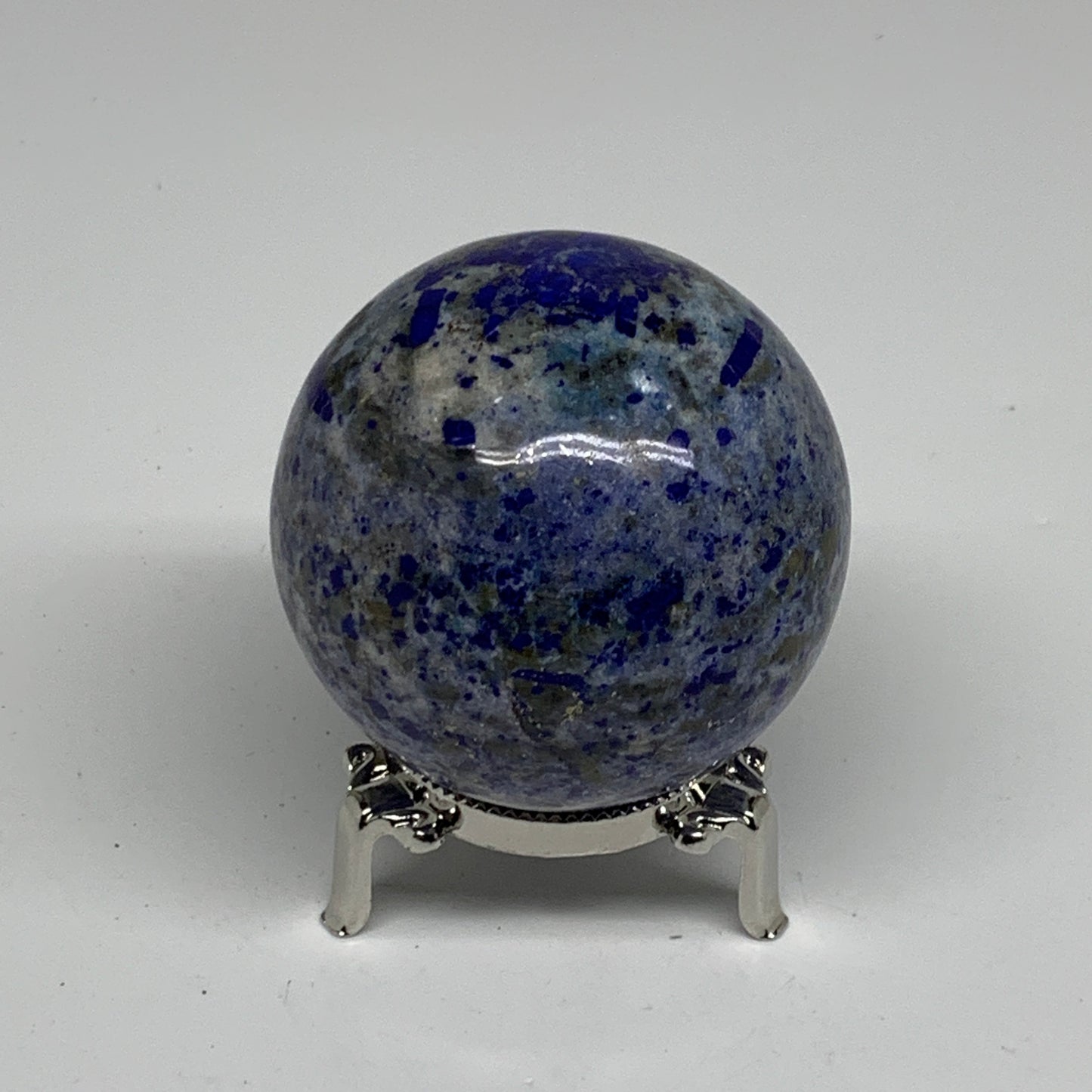 0.92 lbs, 2.6" (65mm), Lapis Lazuli Sphere Ball Gemstone @Afghanistan, B33223