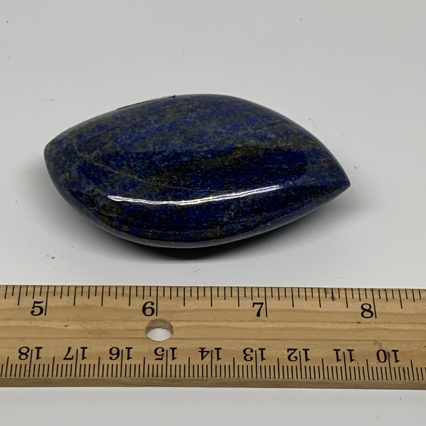 127.8g, 3"x1.8"x0.9", Natural Lapis Lazuli Palm Stone @Afghanistan, B36710
