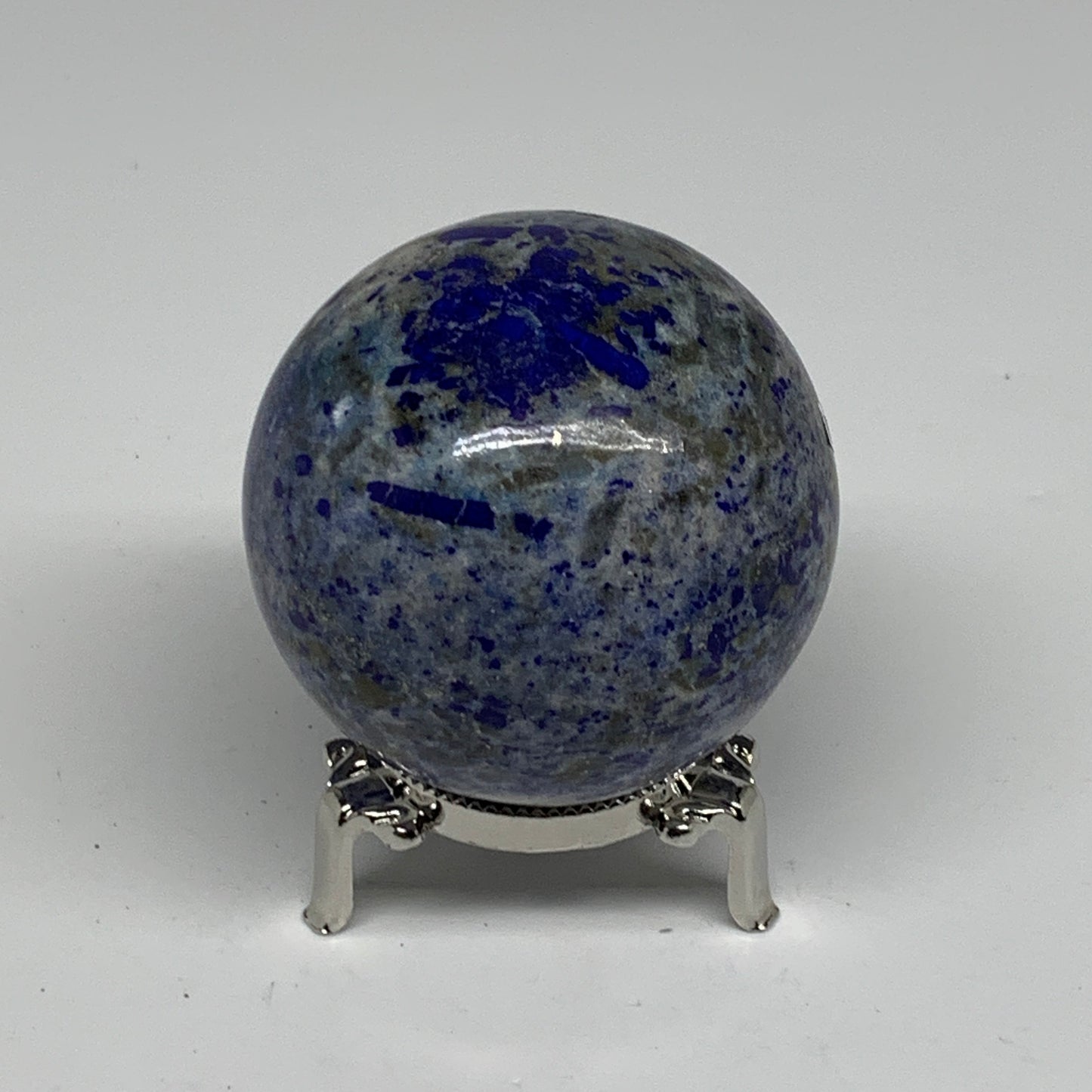 0.92 lbs, 2.6" (65mm), Lapis Lazuli Sphere Ball Gemstone @Afghanistan, B33223