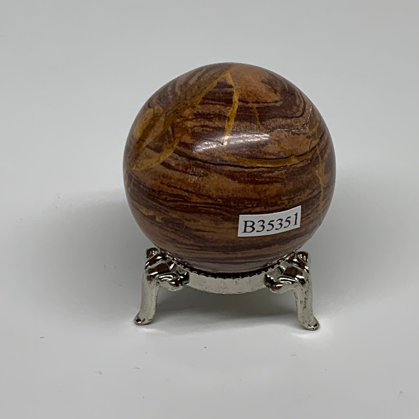 137.7g, 1.8"(45mm) Snakeskin Jasper Sphere Gemstone,Healing Crystal, B35351