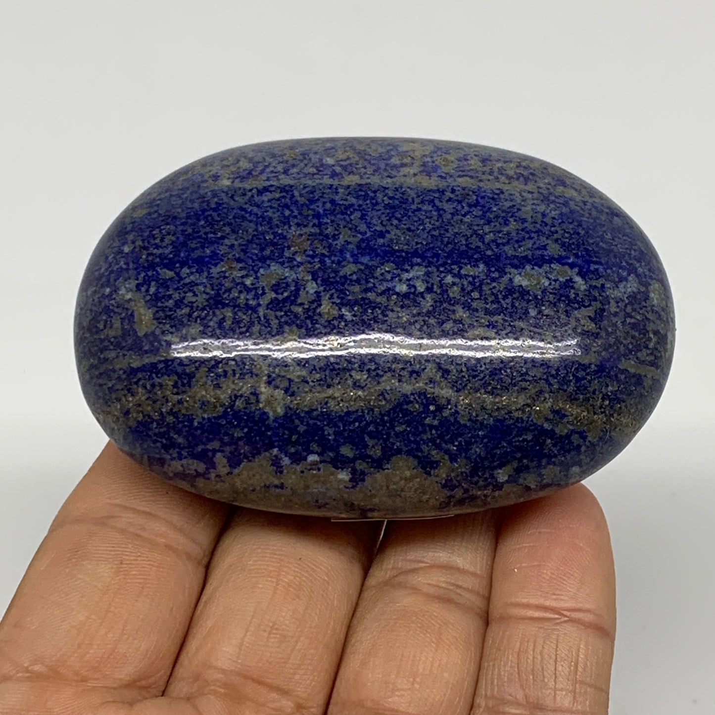 170g, 2.8"x1.9"x1.1", Natural Lapis Lazuli Palm Stone @Afghanistan, B36760
